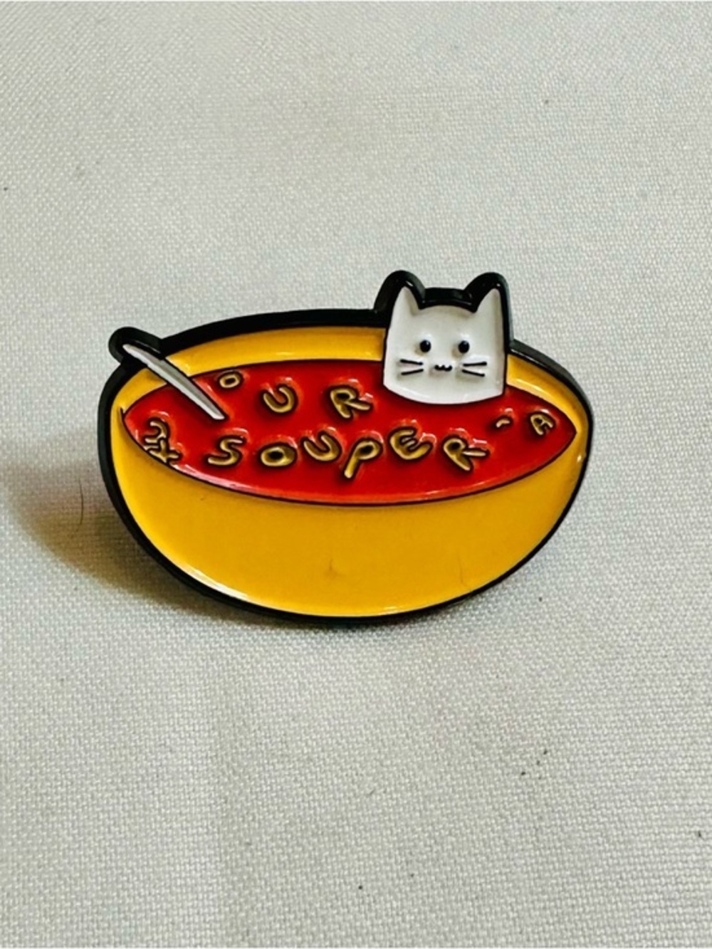 Funny Cat Soup Pin